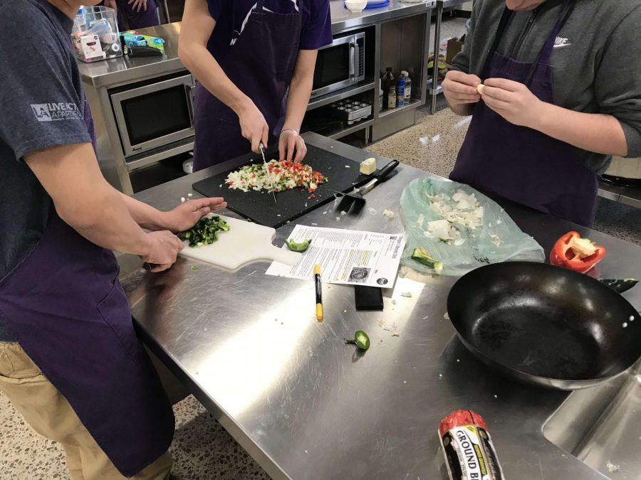 COMPETITIVE CHOP students made their chili from scratch 