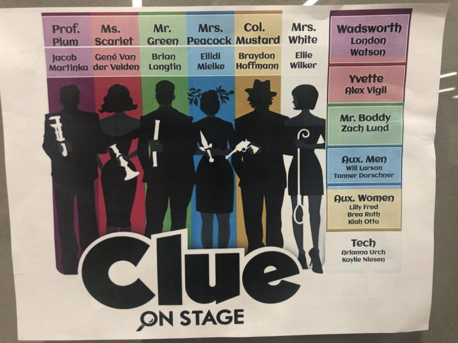 The cast of the upcoming performance of Clue On Stage