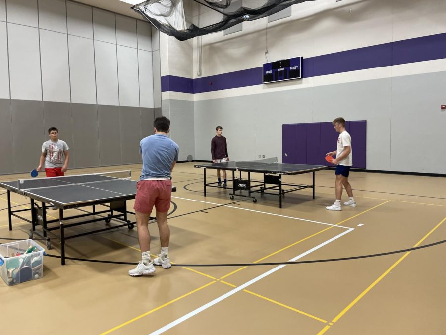 Senior Charlie Osborne and Junior Collin Horning won at ping pong this morning and will be competing against each other for the very popular battle of the classes. 