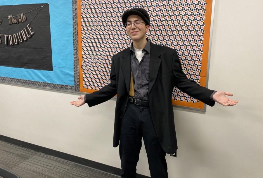 Senior Nathan Zacate creating a monopoly on being best dressed. 