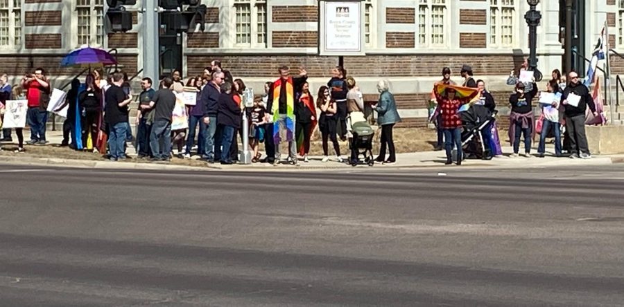 LGBT+ demonstration downtown