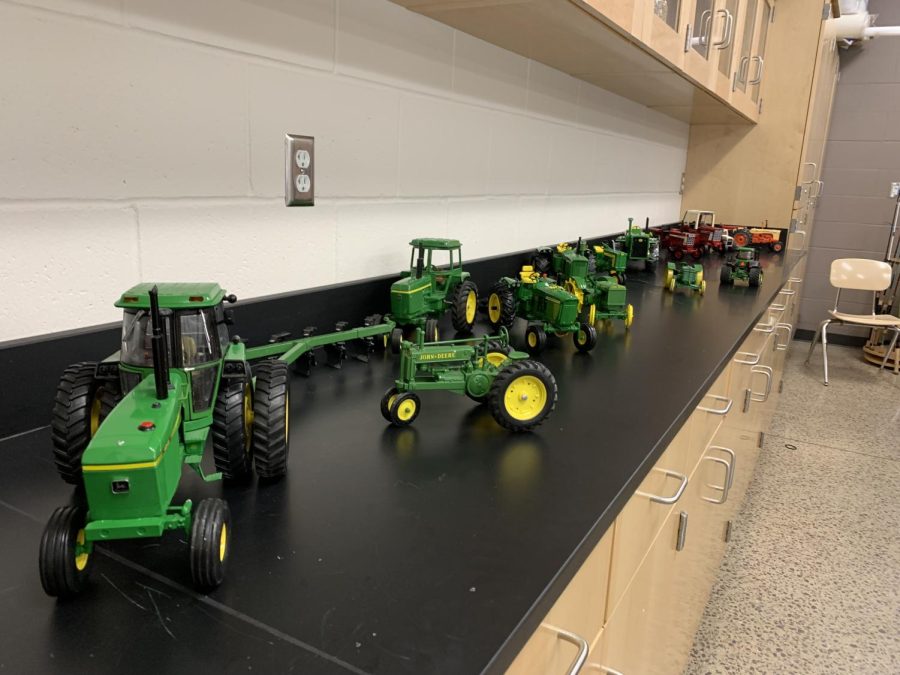 Some of the tractors brought into the competition