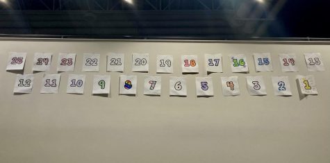 A new end-of-school countdown was posted as seniors anxiously countdown the days. These vibrant numbers will be taken down each day until May 25th. The countdown is located in the upper commons! 