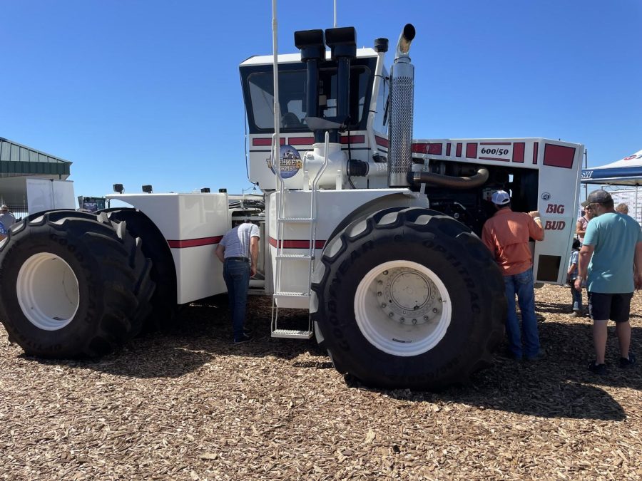 Welker Farms Big Bud 600/50 tractor in Boone, Iowa, at the Iowa Farm Progress Show. 