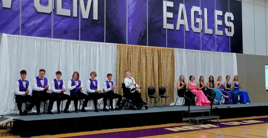 NUHS Homecoming court watching who gets Royalty at coronation, Sept 19, 2022. 