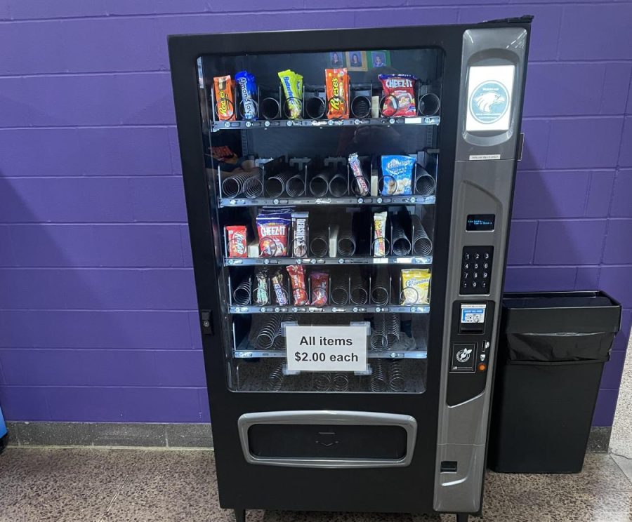 Vending machine in the cafeteria at NUHS