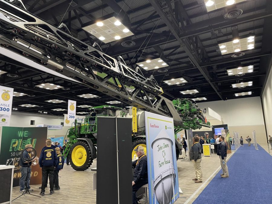 John Deere brings one of the newest sprayers in the fleet to show off at National Convention in Indianapolis, IN.