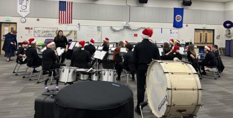 The band prepares for the concert and warms up before the performance on December 12, 2022.