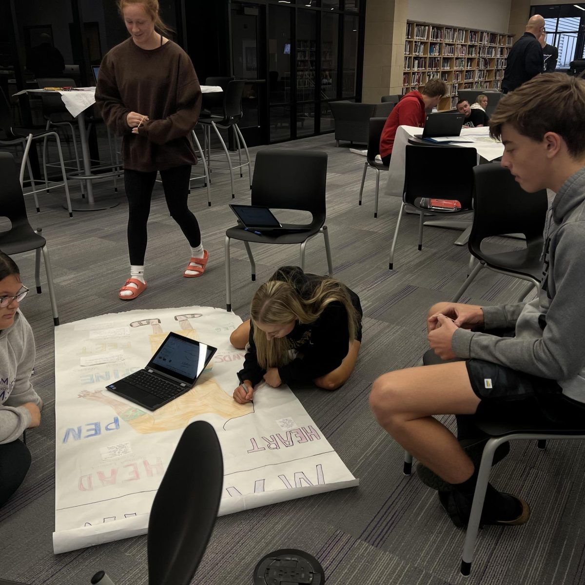 Mr. Nesslers World History class has been learning about ancient civilizations and working hard on their projects. This years class is doing really well on these projects, Mr. Nessler said. Mr. Graham and I did change the project up some from last year, he added..