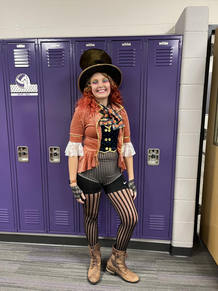 Senior Lexi Schnieder dressed as the Mad Hatter!