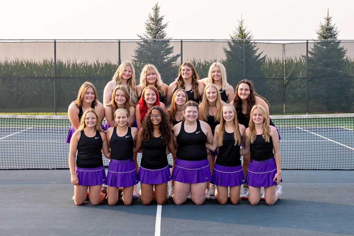 The New Ulm Girls Tennis team from the 2023 season.