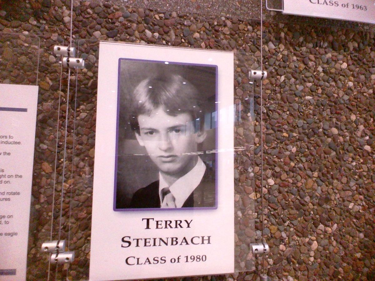 Terry Steinbach in the school hall of fame