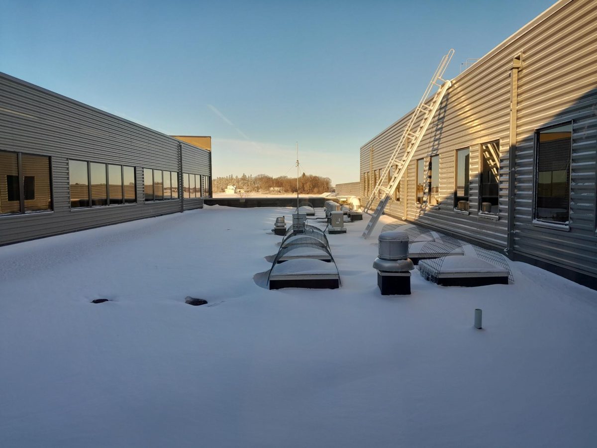View from the upper commons windows after the snowfall, February 15.