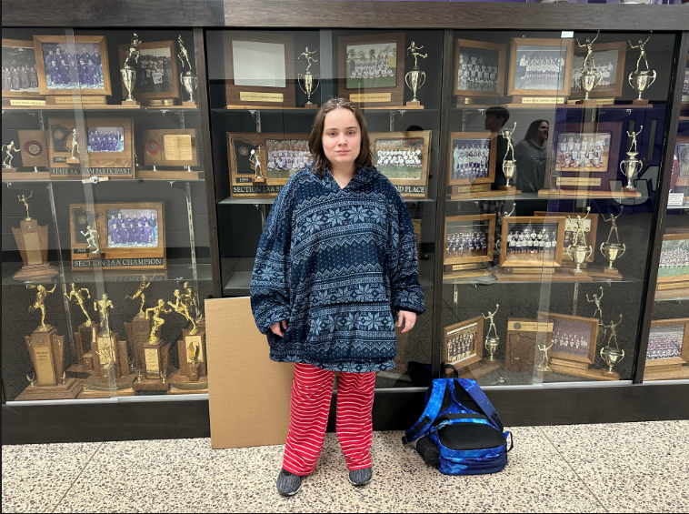 Jeannie Holm wore her comfiest clothes for snow week!