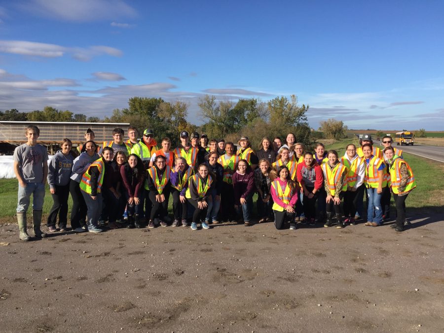 After the group got the hands dirty