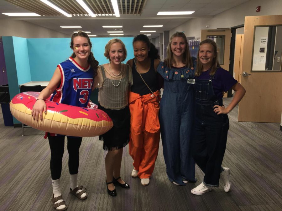 Variety of different costumes at New Ulm High School.