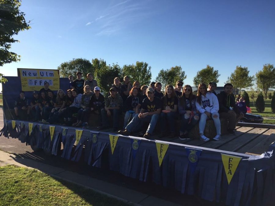 Homecoming parade float