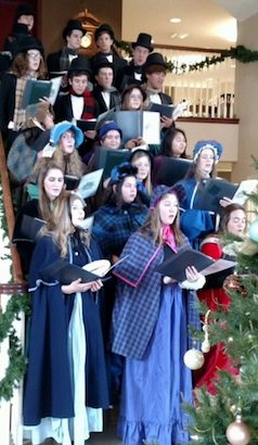 Oak street Caroling