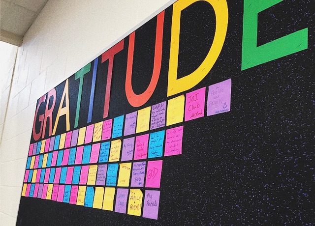 Students Embracing Gratitude to make a Difference.