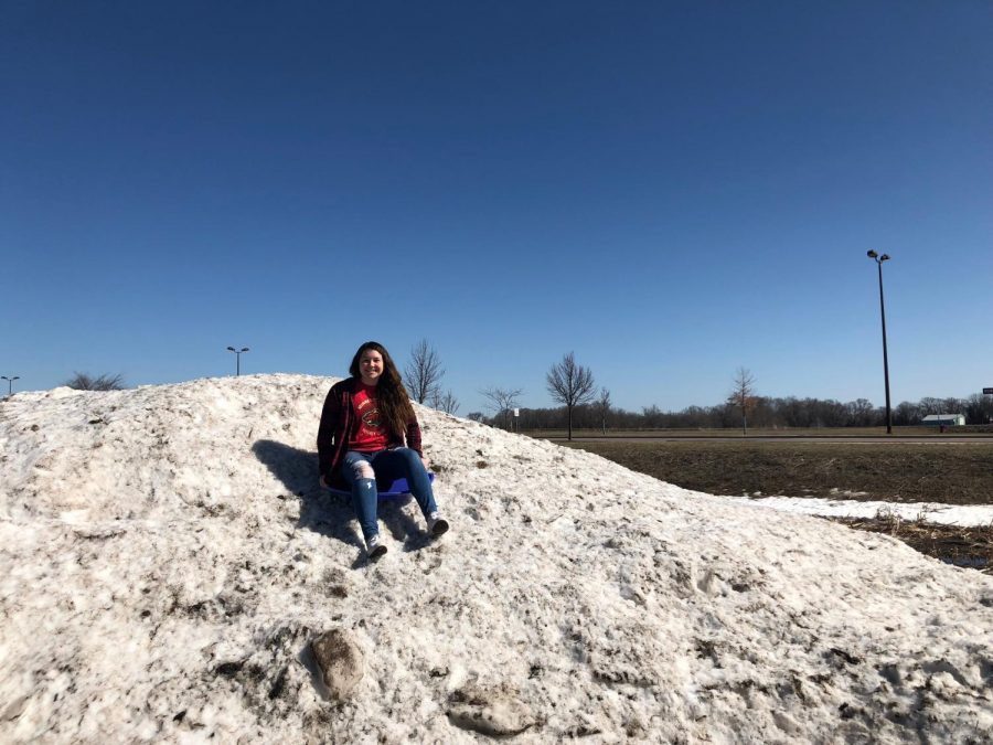 Emma Gauert making the most of the spring weather