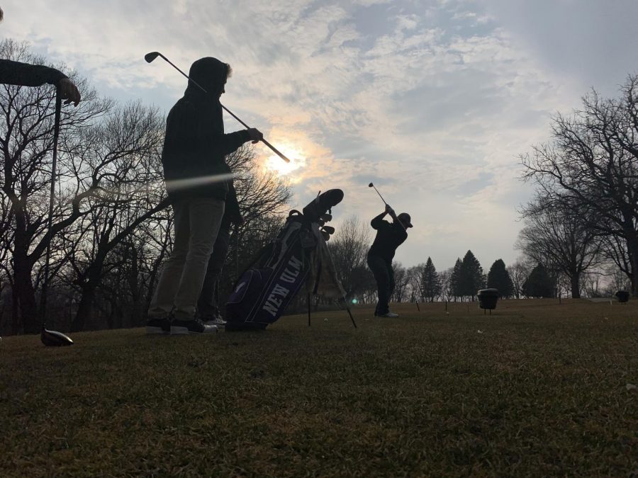 New Ulm High School students start off another year of golf. 