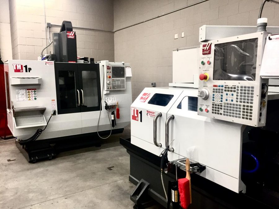 The new CNC Mill and Lathe are now up and running in the metals shop.