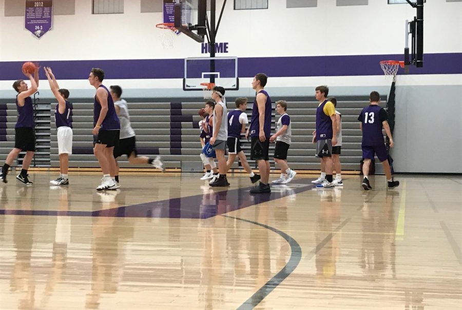 GYM RATS - Boys basketball is in full swing this week with practices before school (6 am start!) and after
