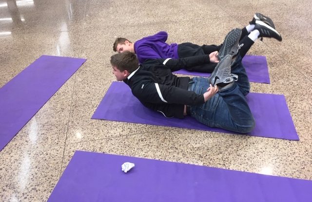 Yoga at the Health Fair