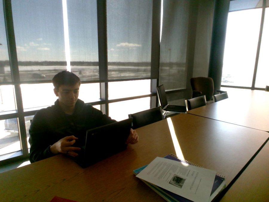 Parker working hard on his second news story