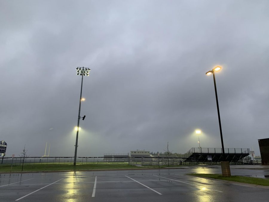 The lights on the track were turned on last Wednesday, May 13th at 8:20 for 20 minutes to honor the class of 2020.