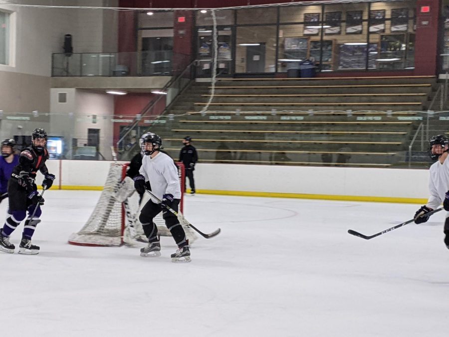 New Ulm Eagles Boys Hockey team practices getting ready for the beginning of the season, starting on November 23rd. The boys' hockey team has been practicing for weeks now in preparation for the upcoming season, and although there is uncertainty, hopes are still high. "We just want to be able to play a season this year even if there are restrictions we have to follow, and if there are, we will follow them," goaltender Joey Gag said. "Regardless of what happens, we're still glad to be able to practice with each other."