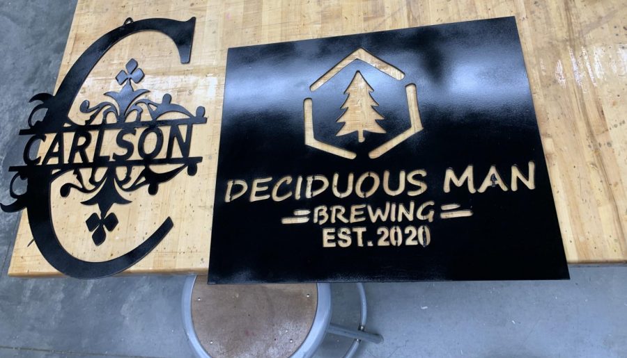 For Eagle Enterprises, metal sign making is a staple income for money. As well as many various other smaller projects, they are quick to do and aren't as time-consuming to finish them off and get to the customer. 