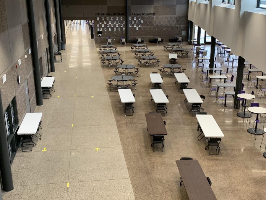 For the past few months, New Ulm High School has had arrows put up in hallways and stairwells to try and lessen the congestion in the hallways. But some students have found out that it seems to work opposite of their intended purpose. Senior Jacob Luepeke had this to say "There kind of wack, they don't seem to slow the spread. they are more of an inconvenience than anything." 