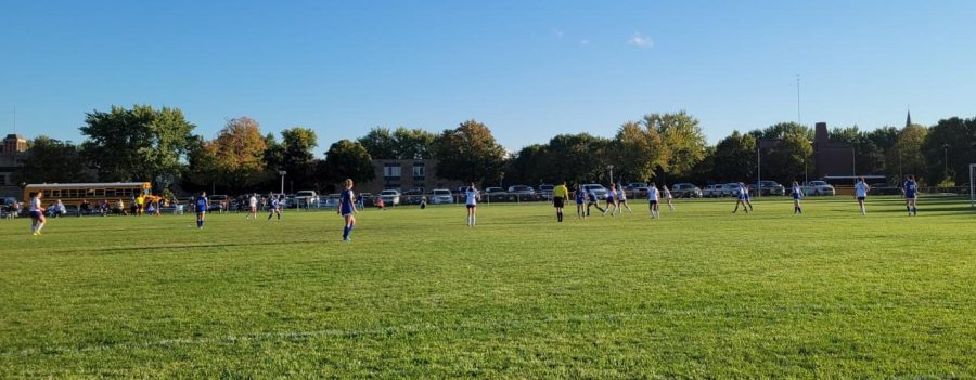 The Girl's Soccer Team played Mankato Loyola on Tuesday night.