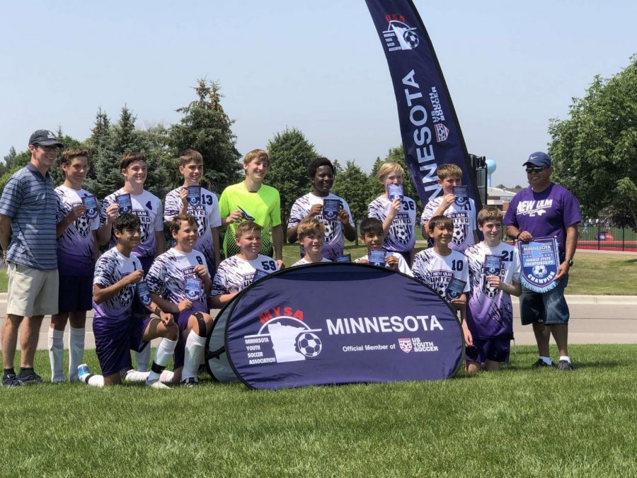 Jackson Ocampo and his summer team, State Champs of 2021