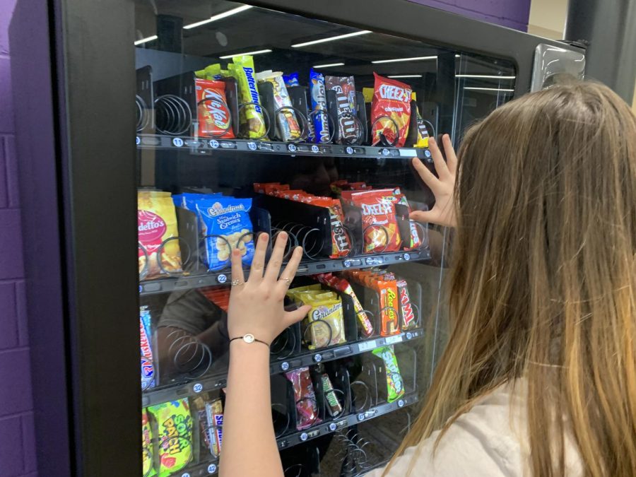 Senior Alex Vigil lost $2 to the vending machine in the lunchroom on Thursday because the machine was broken. "I am devastated," Vigil said. 