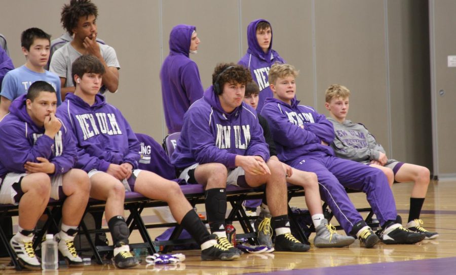 Last Friday at NUHS, the New Ulm Area Wrestling team secured two more wins for their winning record this year. Currently, the team has a record of 11-9. The team has been ramping up with two-a-day practices to help prepare for team and individual sections coming up in mid February. The team currently has two wrestlers ranked in the state. Senior Jaden Drill ranks 5, and sophomore Parker Kamm ranks 7 in the state. The whole team has been putting in a lot of effort not only bettering themselves but others on the team as well. I am very excited to see how the team and individual sections go, Drill said. 