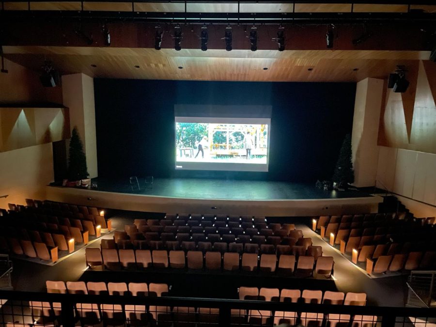 History through film students use auditorium