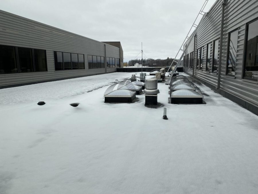 New Ulm has been warming up recently but a storm covered the town with snow as a reminder that Winter isn't over yet.