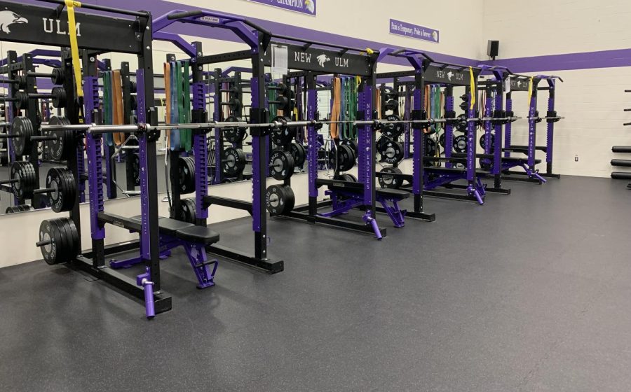 The Right side of NUHS weight room.