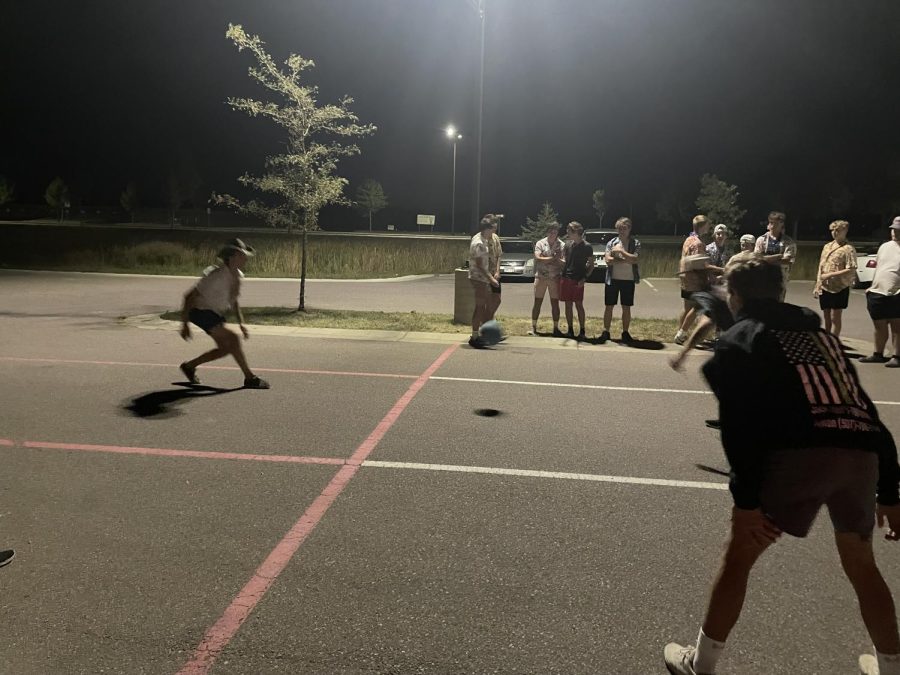 Four square after a big HOCO win, where  the Eagles flew over Fairmont 3-0.