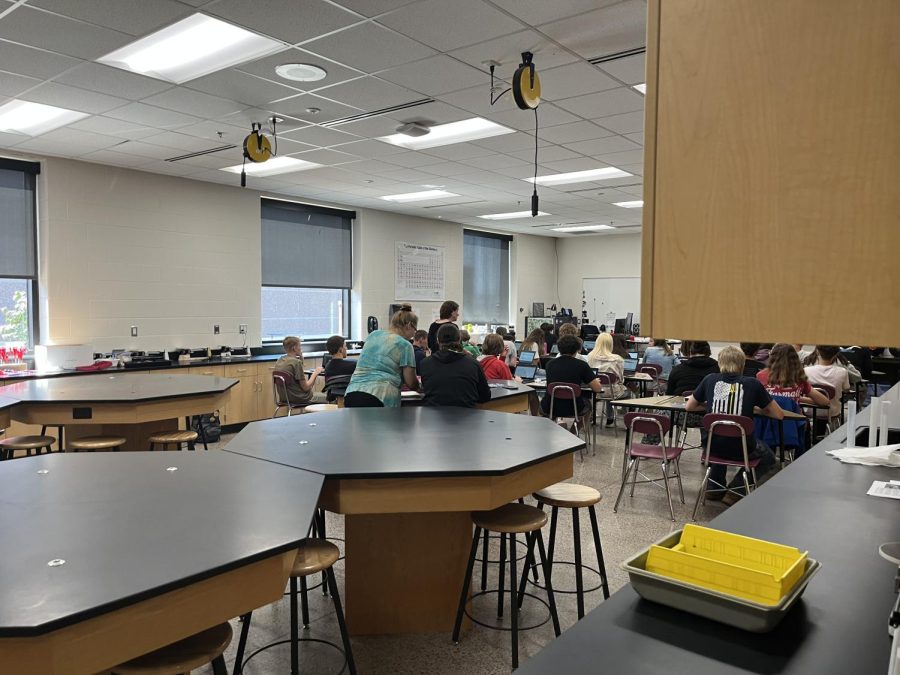 This year Ms. Filzen has changed rooms and she's loving it! Her knew room is located in the old science room in the AGIT wing. When Ms. Filzen was asked about changing rooms she said "I like the change of scenery to anybody whos thinking about changing rooms i’d give them a thumbs up!"