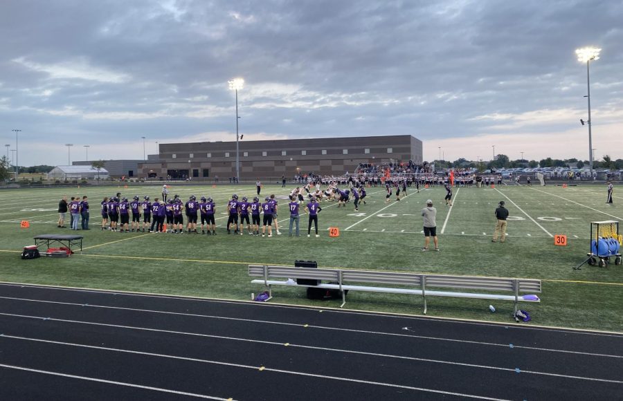 The New Ulm Eagles battled out the Marshall Tigers in a regular season football game on Friday, Sept. 16 at New Ulm High School. Sophomore Henry Waloch described the team's performance as "disappointing" and said, "We continue to struggle out of the gate and end up having to play catch-up."