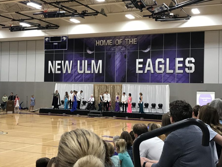 On Monday, Sep.19th, Carson Lewis and Laura Bertrang became the 2022 homecoming King and Queen of New Ulm High School.