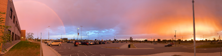 Gorgeous Sunrise - Rainbow Duo at New Ulm High School.