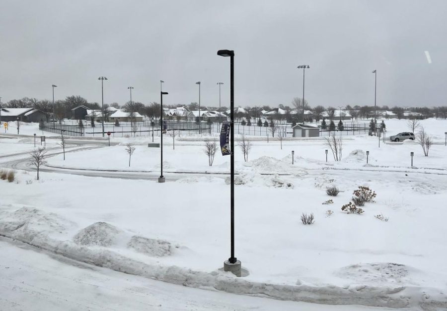 Snowy view from Media Center