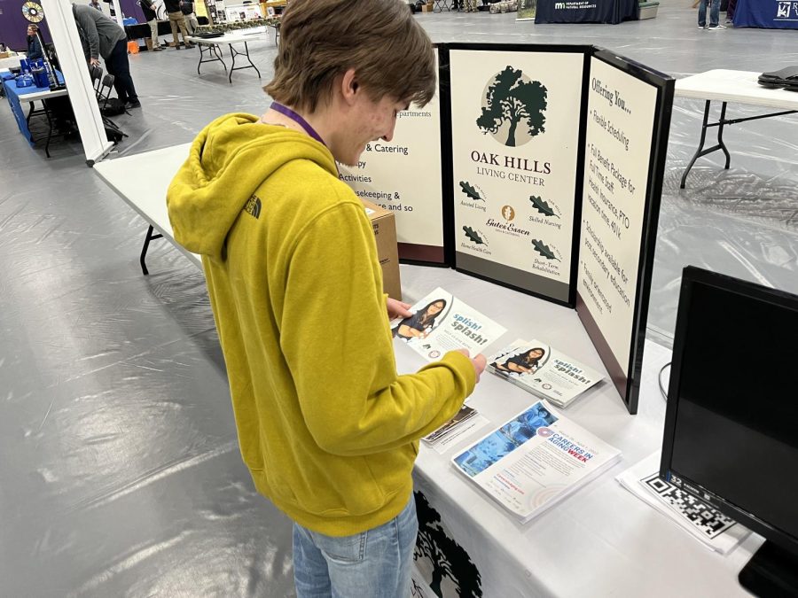 Nate Moldan Reading about Oak Hills Living Center 