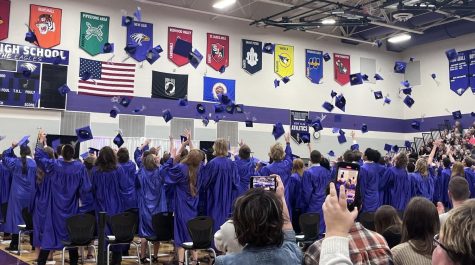 On Friday night, at the New Ulm High School, 153 recently graduated students throw there cap in the air. The senior class chose Mr. Dennis as the guest speaker. Also, the student council president Laura Bertrang gave the
Senior class commencement
address. The graduates are sad but excited to start the next chapter in life and go their separate ways.