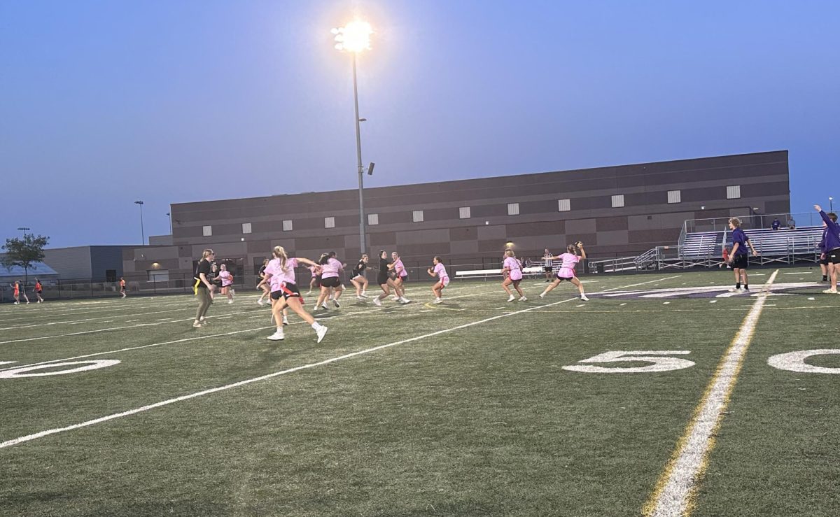 Juniors take the win against seniors in the powder puff game Wednesday night. 