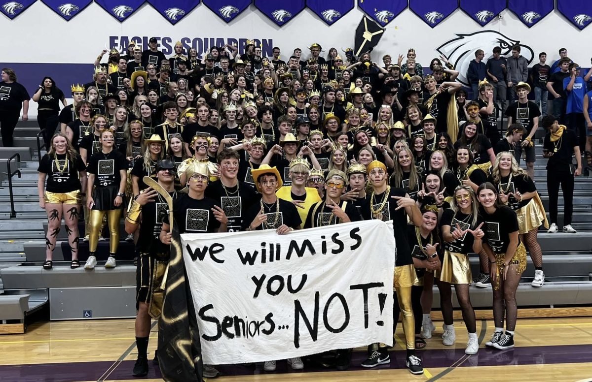 Seniors take their second and final victory at battle of the classes Thursday afternoon. Its exciting that we got to win two years in a row. That doesnt happen a lot but being able to brag about it is fun, said Madie Guggisberg. Seniors ended the day with 76 points and juniors not far behind with 71. 